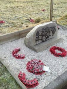 Memorial stone to Scots soldiers vandalised last December