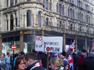 Union flag protestor's message to politiicans