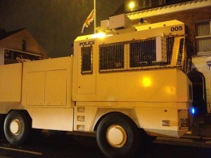 Police move water cannon into east Belfast