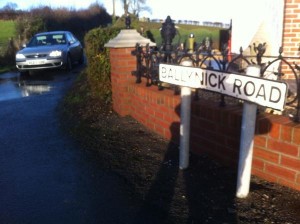 Scene of security alert in Loughgall