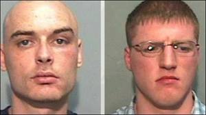 Thomas Devlin's killers Nigel Brown (left) and Gary Taylor