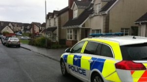 Police at the scene of Friday' night's bomb attack in Omagh