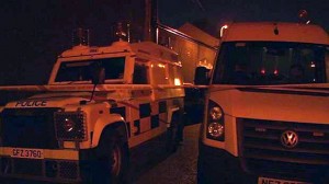 Police seal off scene after rocket launcher and warhead find in west Belfast