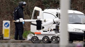 Army bomb disposal officer and robot move in to defuse mortar devices in Derry last month