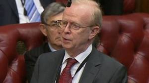 Ulster Unionist Party peer Lord Reg Empey in the House of Lords
