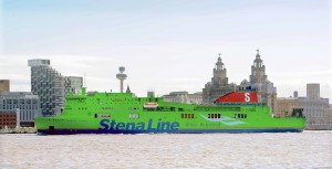 How a Stena Line ship would like for St Patrick's Day