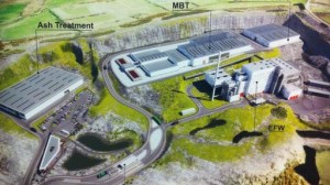 Artists impression of Mallusk waste incinerator