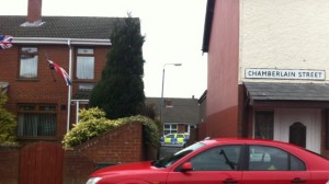 Police at the scene in east Belfast where a man died after being seriously assaulted