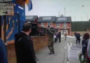 Dissident republican gunman fires shot into the air in Ardoyne on Saturday