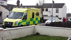 The scene in Ballycastle on Sunday where Kevin O'Neill was murdered in a stabbing