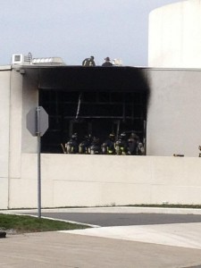 Fire at JFK library in Boston following explosion
