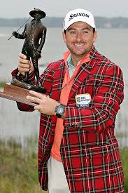 Portrush golfer Graeme McDowell with the RBC Heritage trophy