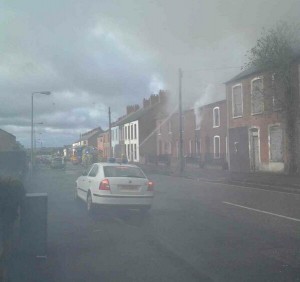 Firefighters tackle blaze in north Belfast on Sunday morning