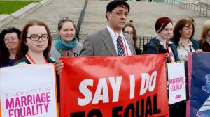 Protestors to gather at Stormont today over same sex marriage debate