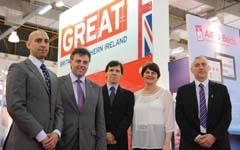 Enterprise Minister Arlene Foster at fair and forum in Brazil