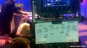 The Question Time floorplan which called John O'Dowd 'SF/IRA'