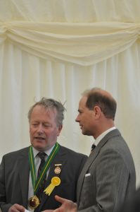The Earl of Wessex with Robin Morrow of the RUAS at the new Balmoral Show venue