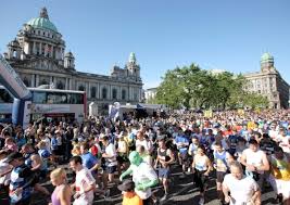 A minutes silenc held in Belfast for Boston bomb victims ahead of the city's marathon