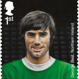 Soccer star George Best features on a new Royal Mail stamp