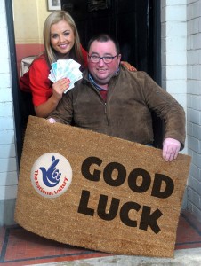 Good luck was with  on Peter Laverys doorstep when he scooped staggering £10,2m on th lottery. Now Miss NI  Tiffany Brien hopes his good luck rubs off on her  