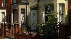 Jing Jing Lin's home in south Belfast which was targeted with a pipe bomb device