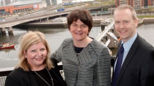 Pharmalink's Lisa Toner with Enterprise Minister Arlene Foster