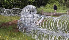 Razor wire has been rolled out the G8 summit in Fermanagh to keep protests at arms length from the world leaders