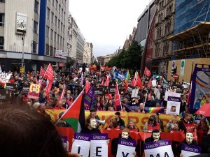 Around 1,500 gather at anti G8 rally at Belfast City Hall on Saturday