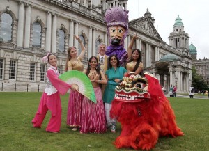 Belfast's Lord Mayor Councillor Mairtin O'Muilleor launches Mela festival