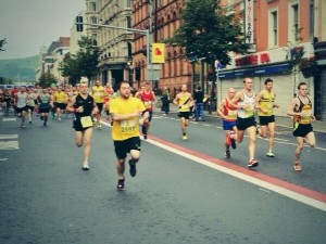 Runners taking part in Belfast