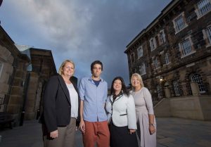 Pictured at the event is Caroline Narlough, Shearlings Holidays, Wigan, Greg Hendry, Brightwater Holidays, Couper, Fyfe, Scotland, Naomi Waite, Director of Marketing, NITB, and Elaine Murray, Regional Manager, Tourism Ireland.