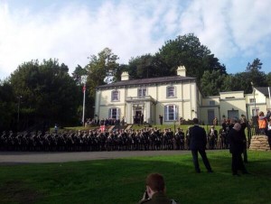 Formation parade at Fernhill House on Saturday
