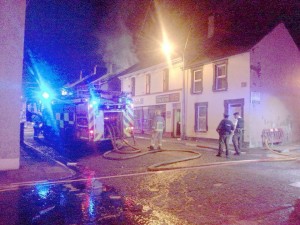 The scene of the gas leak in Derry's Bond Street on Monday night