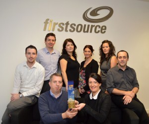 Employees from Firstsource Solutions pick up Business Eye’s Employer of the Year at a recent awards gala. The company,