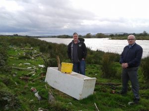 BLOT ON THE LANDSCAPE..SDLP members at dumped rubbish on the banks of the River Foyle