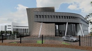 An artist's impression of how the new performing arts centre in Bangor will look