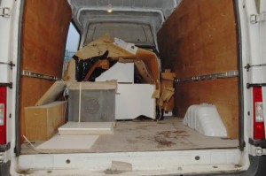 The van McPhillips used to transport the £800k of cannabis