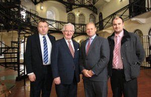 Pictured are left to right Phelim Devlin (Crumlin Road Gaol), Jim Flannery (Tourism Ireland), Brian Ambrose (Tourism Ireland) and Kieran Quinn (Crumlin Road Gaol). PIC: Darren Kid, PRESSEYE