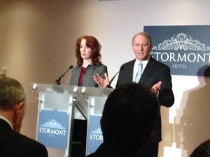 Meghan O'Sullivan and Richard Haass resume today for more talks over parades, past and flags