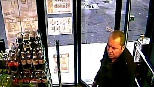 Last picture of Basil McAfee buying alcohol in an off licence on December 20