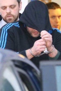 rish Soldier Mark Cassidy leaving Letterkenny courthouse where he was remained til Monday.  (NWNewspix)