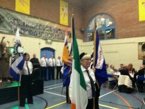 Republican colour parties at Whiterock Leisure Centre on Saturday