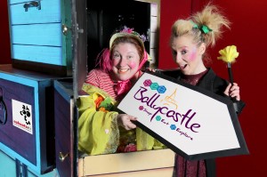 Christina Nelson and Nicola Cunningham of Cahoots NI children’s theatre company along with Ballycastle Town Partnership