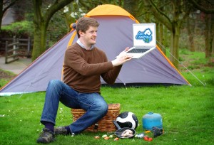 Andrew Norris, founder of GoCampingNI.com launches his new product - a software innovation first that's set to double the camping and caravanning sector in Ireland..