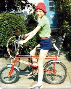 U105's Maurice Jay on his chopper bike