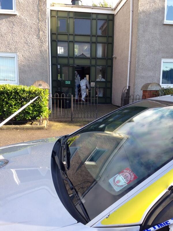 CSI team at the scene at Shore Crescent north Belfast