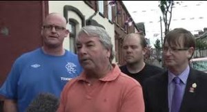 Mainstream UDA tried to to evict Bill Hill (left) from his north Belfast home  