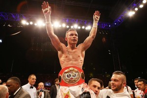 Carl Frampton retains his title after first round knockdown scares