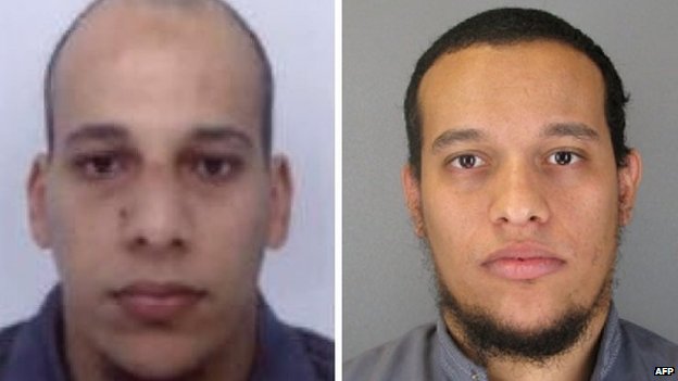 Brothers Said and Cherif Kouachi wanted over murder of 12 people in Paris