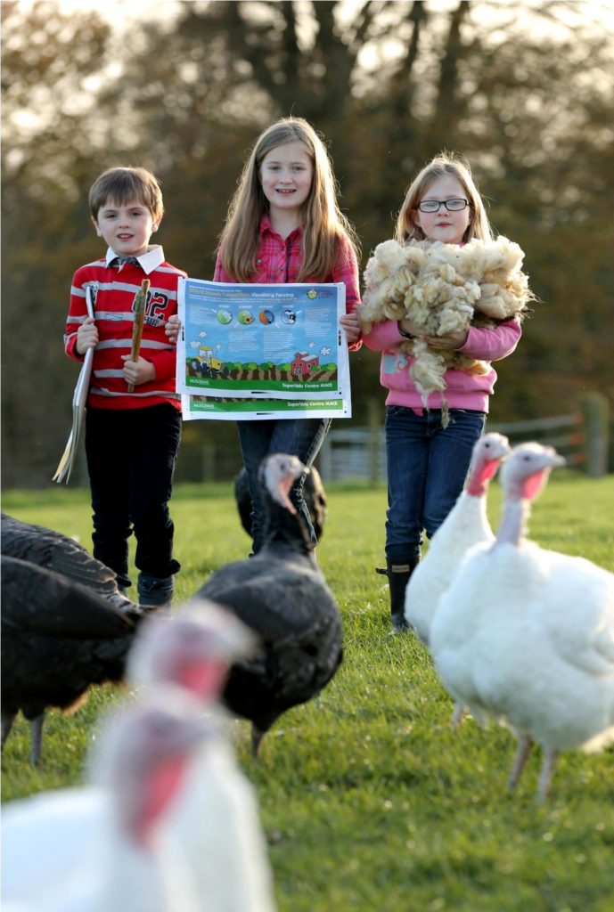 Pictured getting started are pupils Lucy (8) and Lauren (6) Cheatley and Joe Wilson (6). For further details contact davidmcconaghy@ufuhq.com 